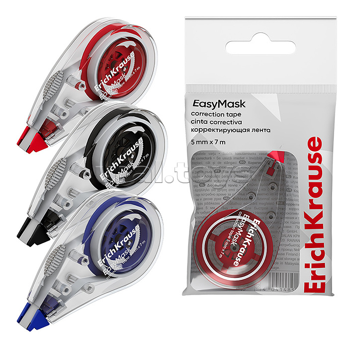Корректирующая лента EasyMask, 5мм х 7м, ассорти (в пакете по 1 шт.)