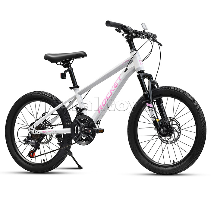 Велосипед 20" Rocket MP-200, цвет белый/розовый, размер 11"