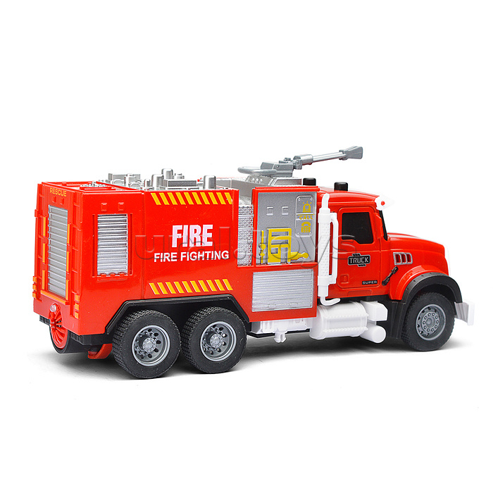 Машина "Пожарная машина" (свет, звук, спрей) в коробке