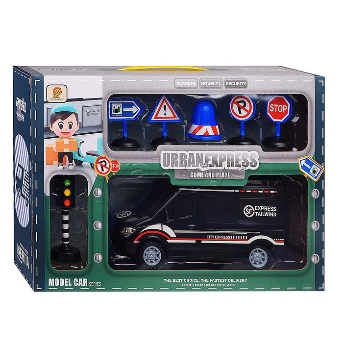 Набор с дорожными знаками "Дорожный спецназ",в  коробке