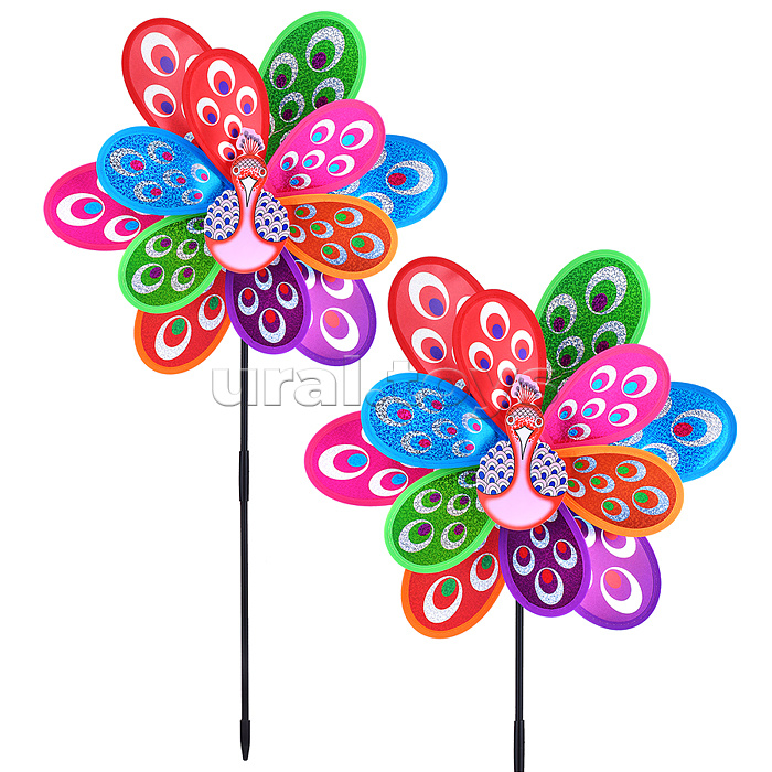 Ветерок "Павлиний хвост" 39*13*75 см., в пакете