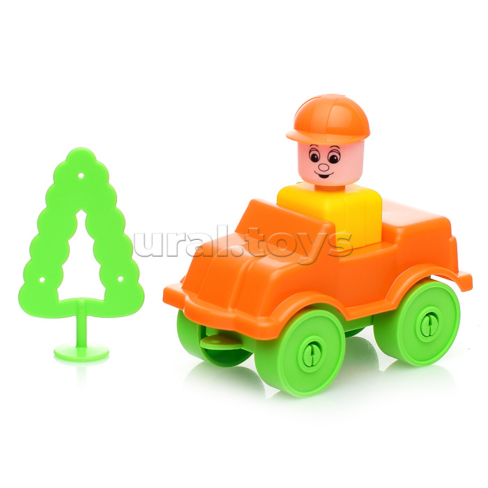 Конструктор "Строитель" (84) в ведре "Макси" с крышкой