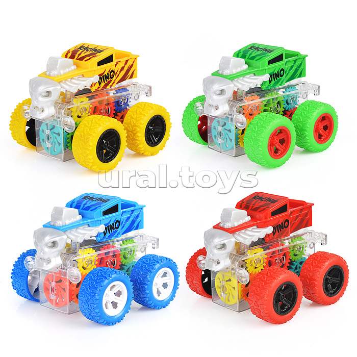 Машина-перевертыш "Трюкач" шестеренки, в ассортименте, в пакете Машина-перевертыш "Трюкач" шестеренки, в ассортименте, в пакете