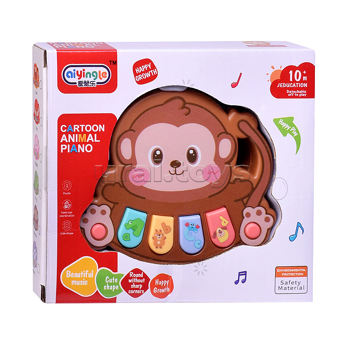 Пианино "Обезьянка" звук, в коробке