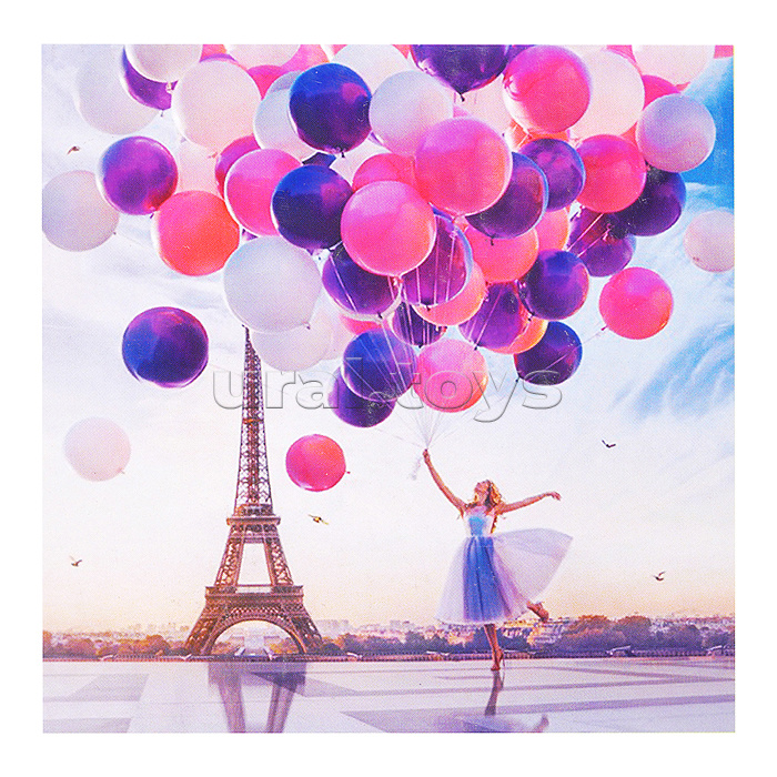 Картина по номерам 30х30 "Воздушное настроение" (23 цвета)