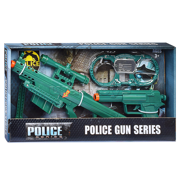 Набор полицейского "Герой" на батарейках, в коробке