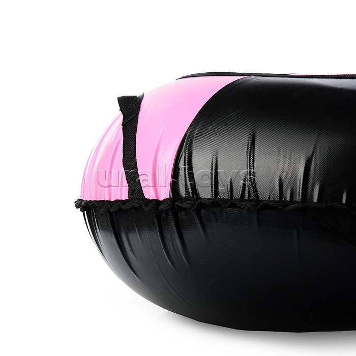 Санки-ватрушка, серия "Спорт", 120см, черно-розовая (в пакете)