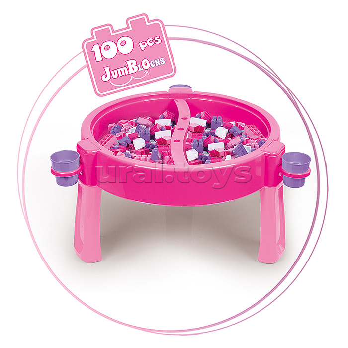 Игрушка Конструктор со столиком Unicorn JumBloks 100 дет.