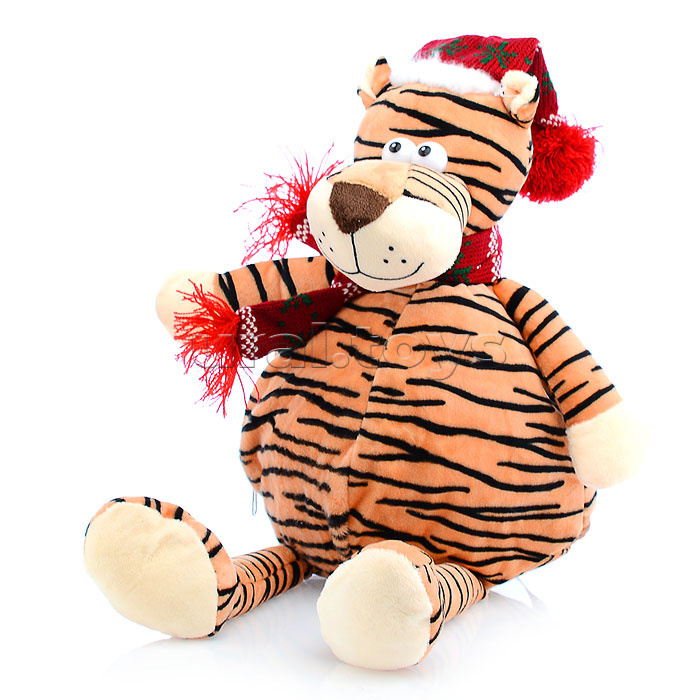 Мягкая игрушка-сумка, на молнии "Тигр" (15х14х28 см.)