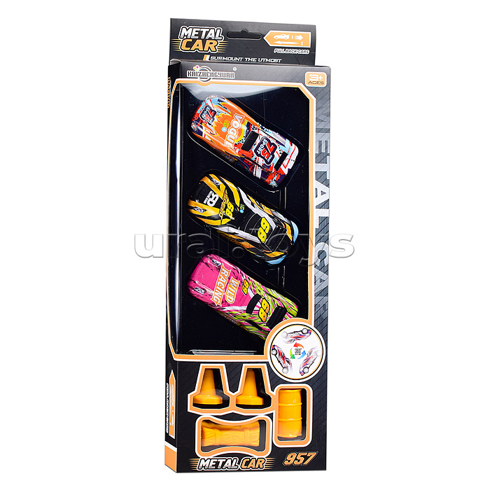 Набор машин "Ветер в колесах" металл, в коробке