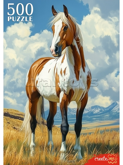 Пазлы 500 "Лошадь в горах"