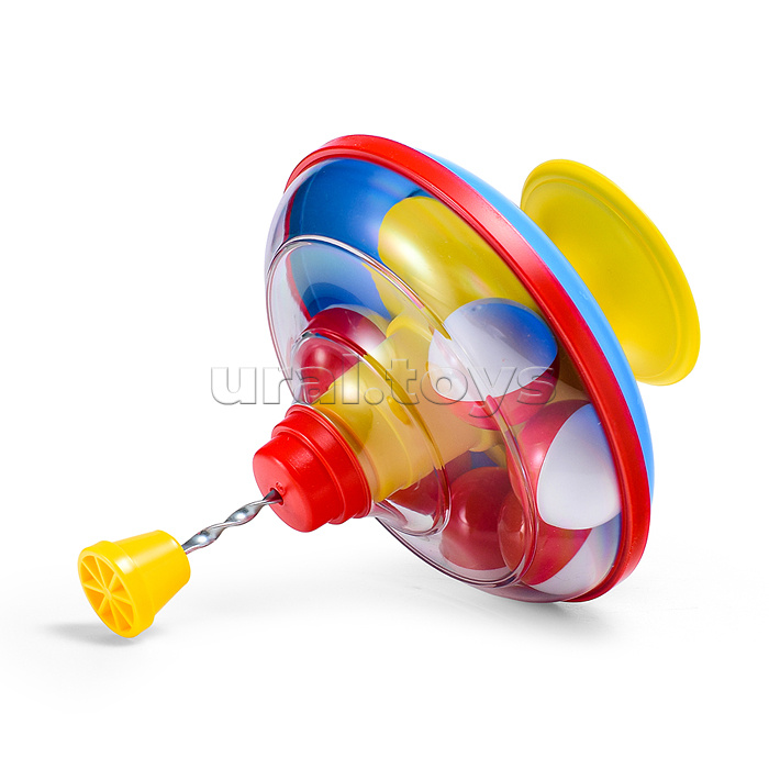 Юла большая с шариками в сетке