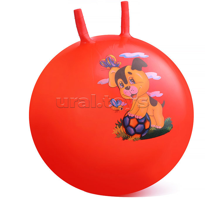 Мяч с рожками 55 см "Животные"