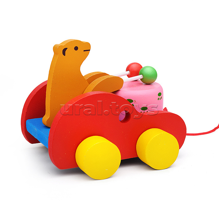 Каталка "Мишка барабанщик"