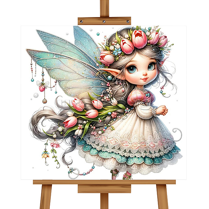 Мозаика алмазная "Сказочная фея" 20*20см.