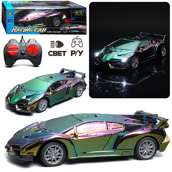 Машина  на Р/У, 27 MHz "Яркая гонка" в коробке