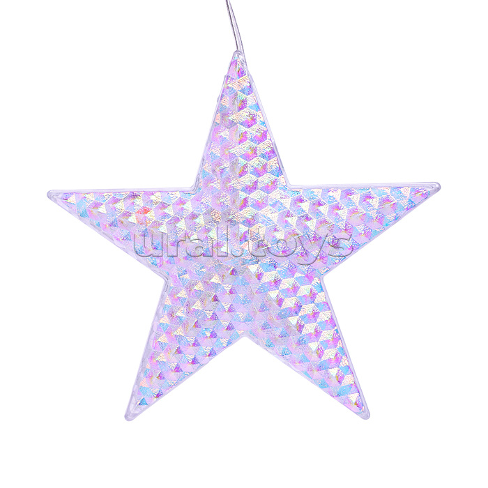 Электрогирлянда со звездами, цветная