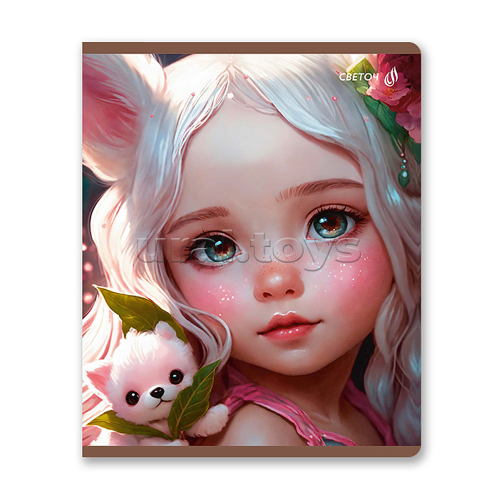 Тетрадь 60л. клетка "Летний день" А5+, на скобе