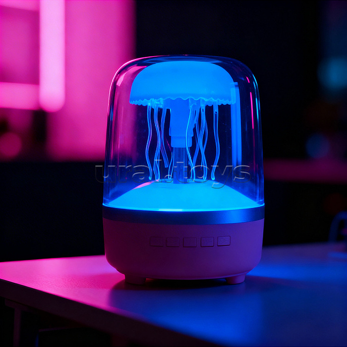 Светильник-колонка "Танцующая медуза" в коробке