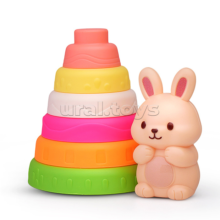 Пирамидка "Милый зайчик" в сетке