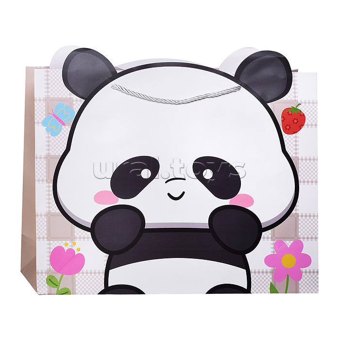 Пакет подарочный "Милая панда" 31*12*40см