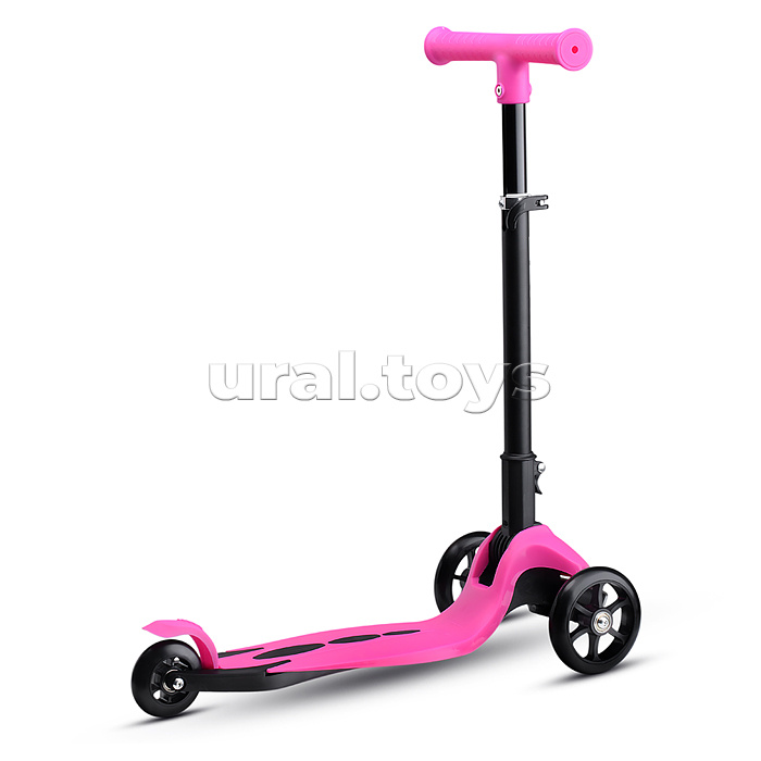 Самокат трёхколёсный ROCKET колёса PU, цвет розовый