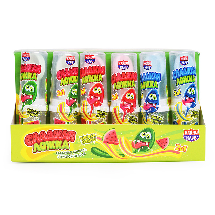 Сахарная конфета с кислой пудрой "Сладкая ложка" 7,5г*30шт