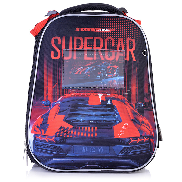 Рюкзак Ergonomic Classic "Supercar" 37х29х17 см EVA материал светоотраж. 2 отделения 2 кармана с расширением