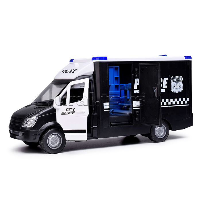 Машина "Rescue service" (свет, звук) цвет черный, в коробке