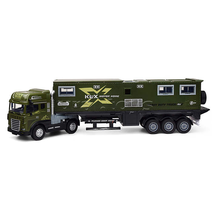 Машина "Фура Блок- контейнер" (свет,звук) в коробке