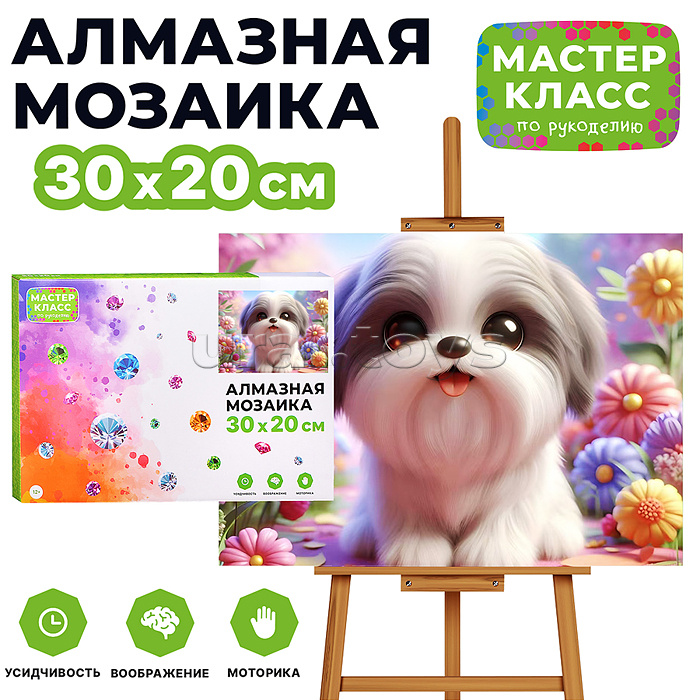 Мозаика алмазная "Малыш" 20*30см.