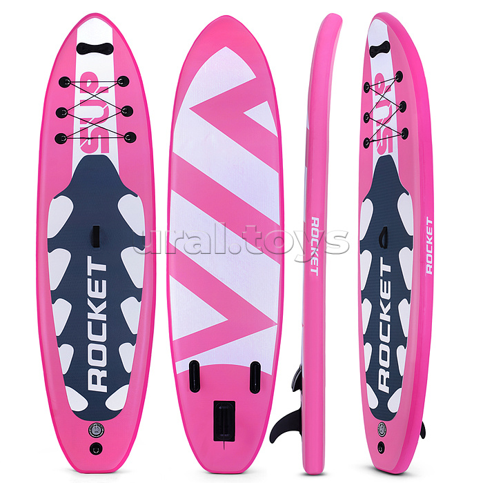 Надувная SUP-доска ROCKET (SUP-board 10,6ʺ 320*80*15 см) Pink Wave