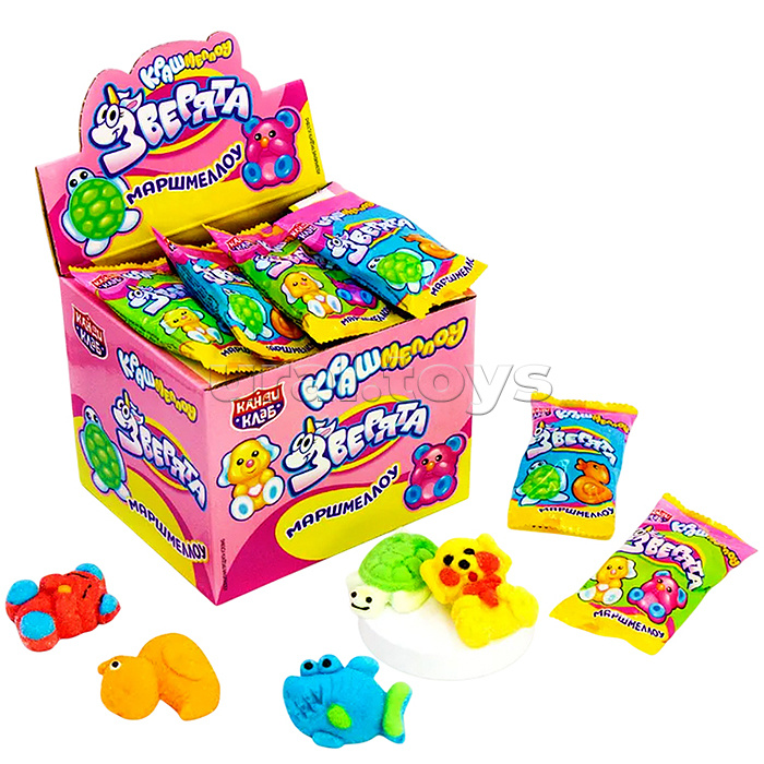 Маршмеллоу "Крашмеллоу Зверята" 10г*40шт