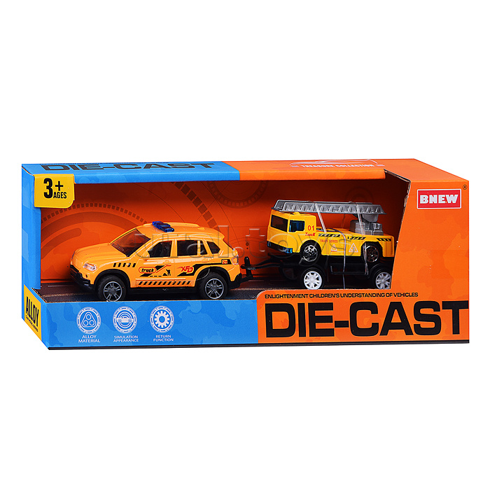 Машина "Городская стройка" металл, в коробке