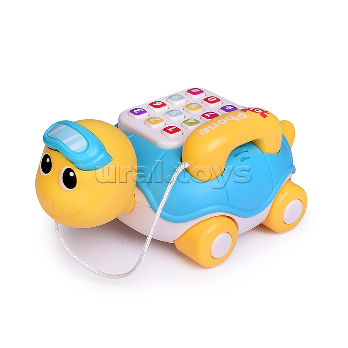 Каталка "Черепашка" с телефоном, в коробке