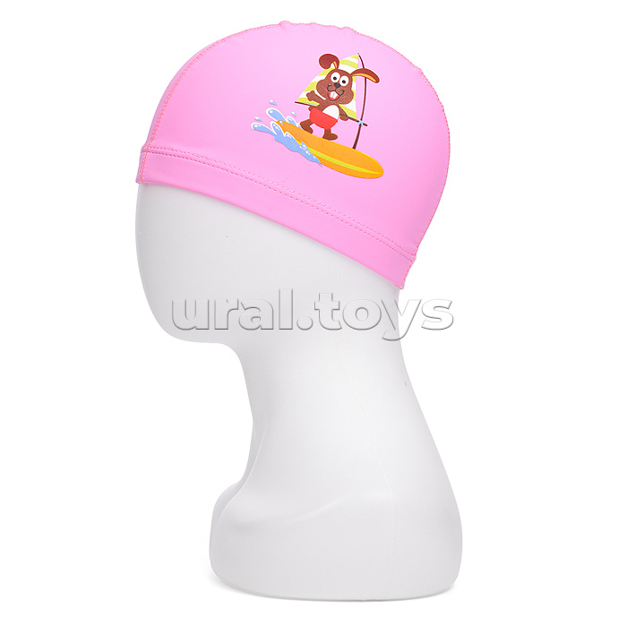 Шапочка для плавания с рисунком, в ассортименте, в пакете