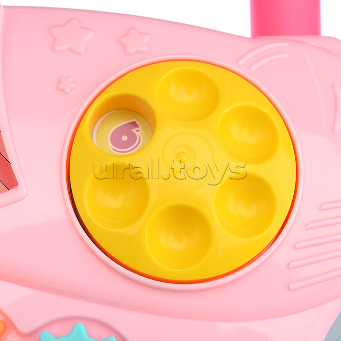 Игровой центр-Каталка "Веселые шаги" розовый, в коробке