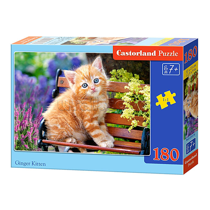 Пазлы 180 "Рыжий котенок"