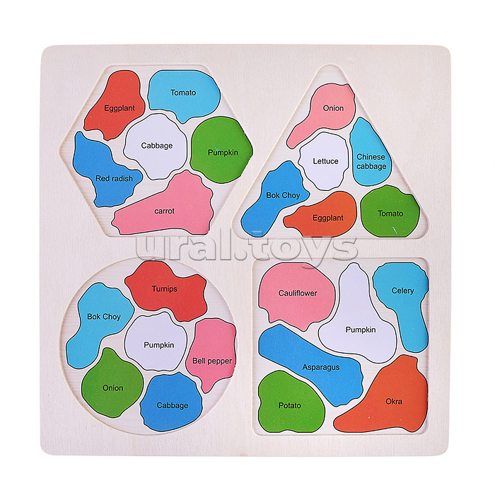 Пазл-вкладыш "Овощи"