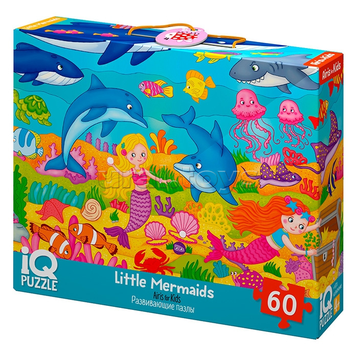 IQ Пазл с развивающей игрой 60 "Русалочки" 4+