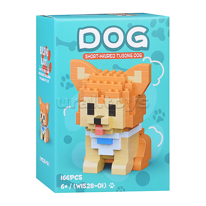 Конструктор "Рыжий пёс" (166 дет.) в коробке