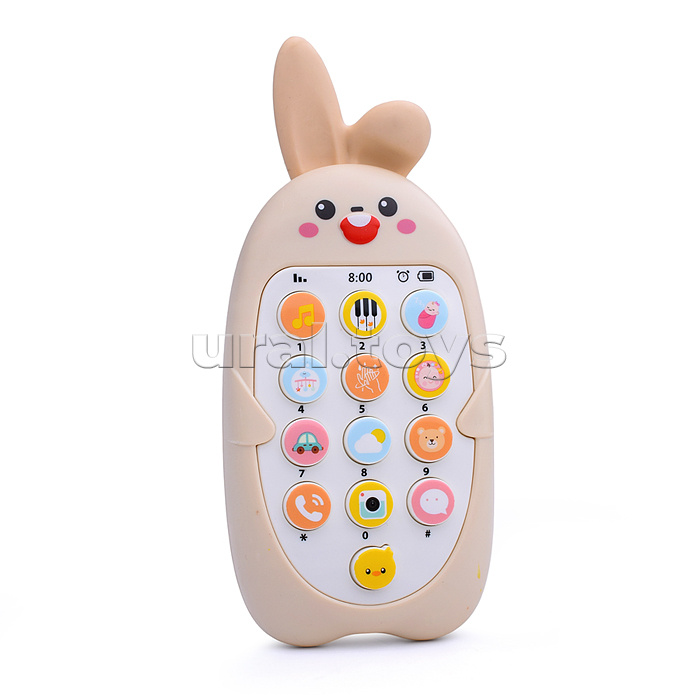 Набор игрушек развивающих "Веселый телефон" на батарейках, в коробке