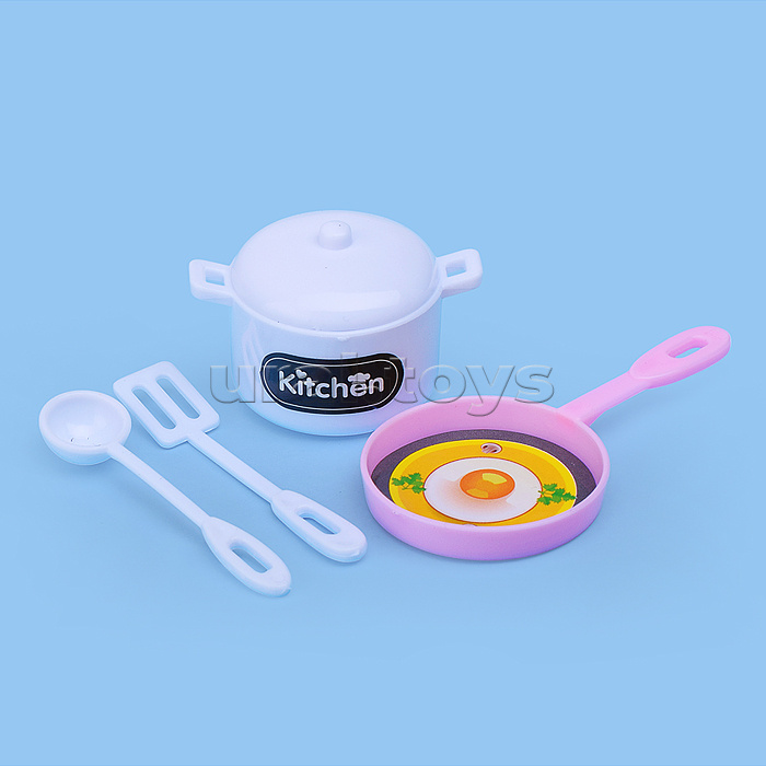 Набор мебели для кукол "Обеденная зона" розовая, в коробке