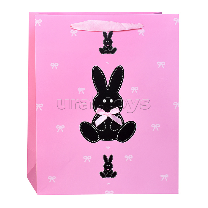 Пакет подарочный "Зайчишка" 32*26*12см.