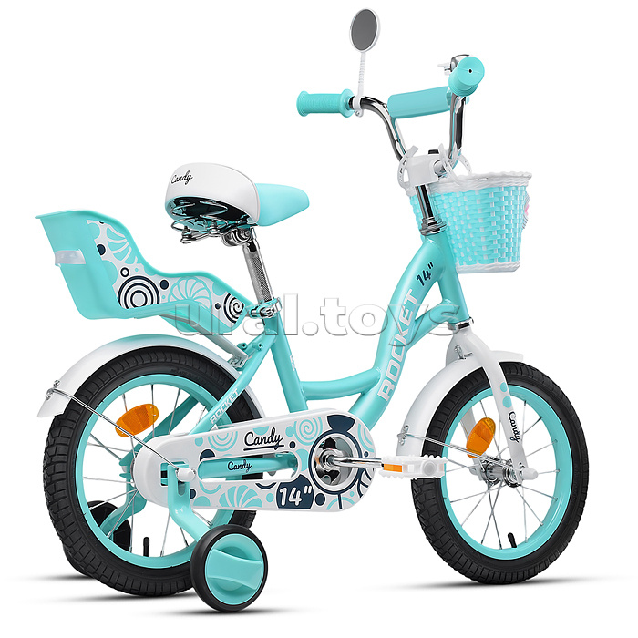 Велосипед 14" Rocket Candy, цвет мятный