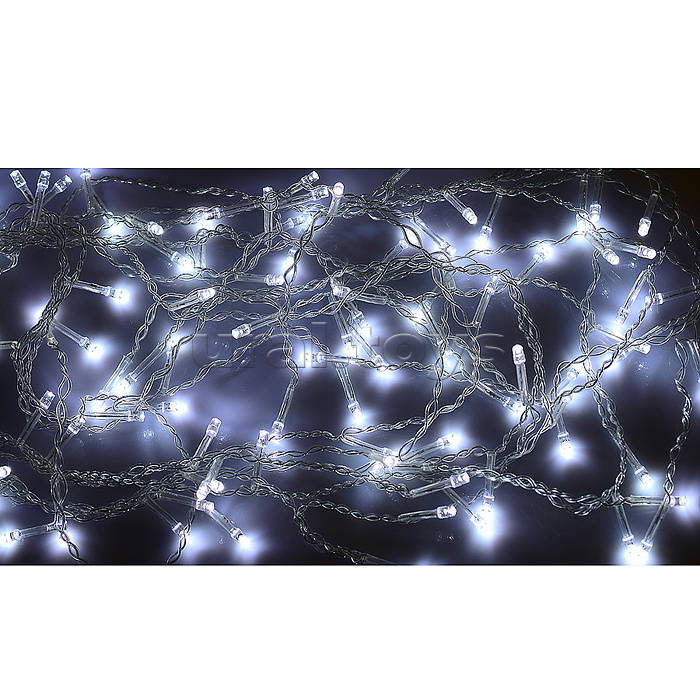 Электрогирлянда светодиодная 3 м, 96 ламп, холодный в пакете