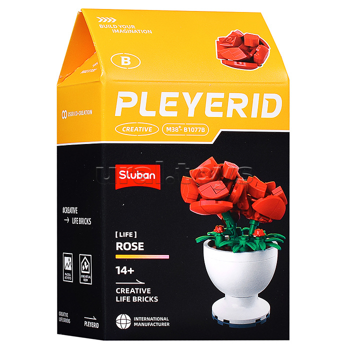 Конструктор "Цветы в горшке" в ассортименте, (упак. 6шт.) в коробке