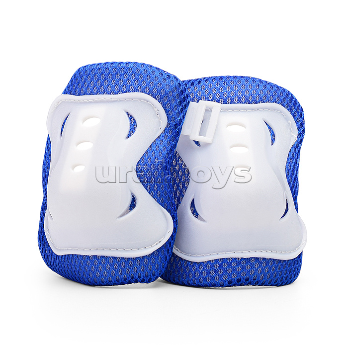 Комплект детской защиты для катания (цвет бело/синий)