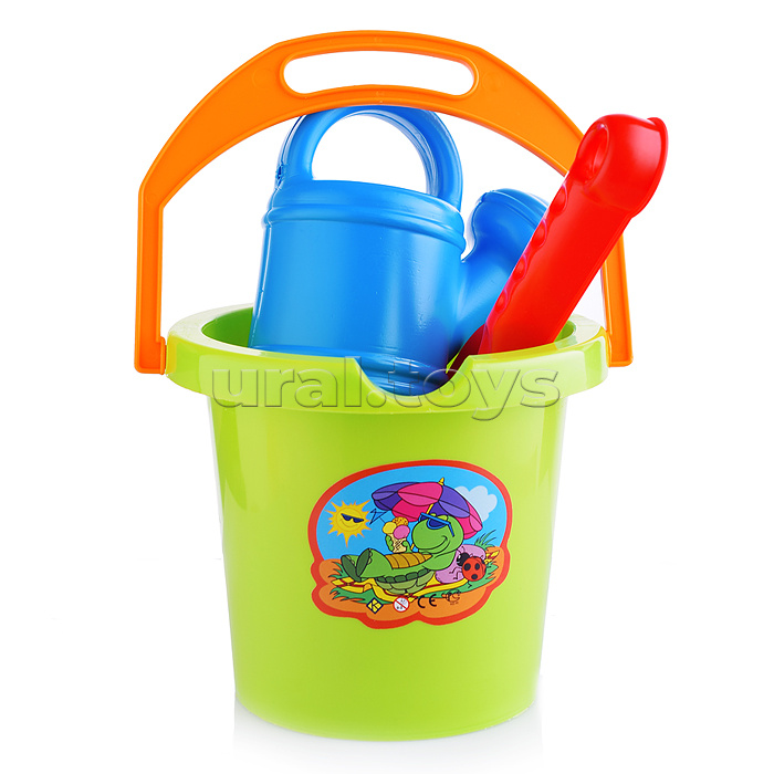 Комплект "Гамми" с совком и 2 формочками с лейкой мал.