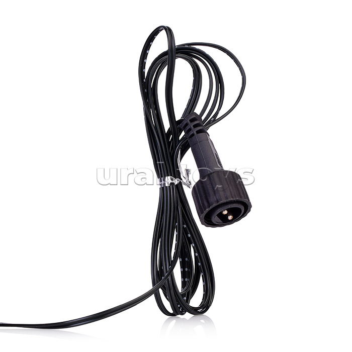 Электрогирлянда Роса 50м, 500 ламп, зеленый провод, цветая, пульт